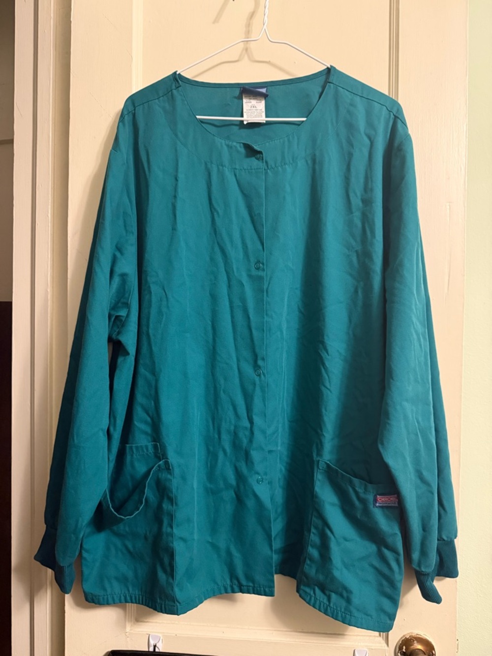 Cherokee Scrub Jacket Hunter Green XXL